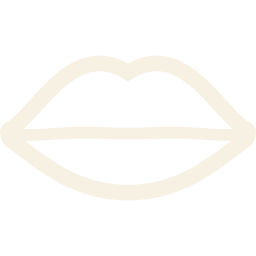 口びるの線画アイコン